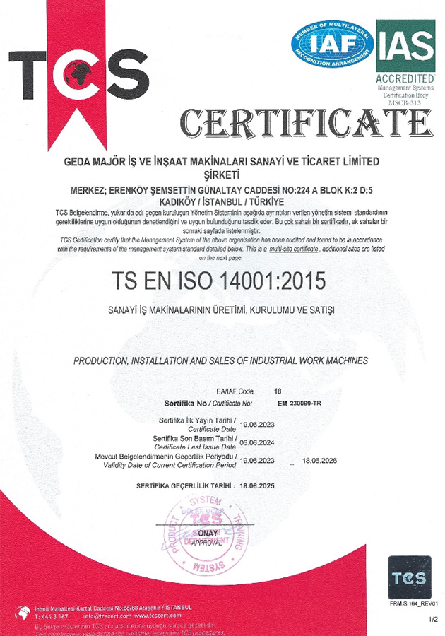 TS EN ISO 14001:2015